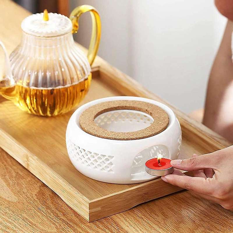 Ceramic Teapot Warmer, Teapot Warmer with Cork Cushion