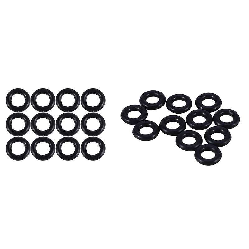 Black 9mm X 2.0mm Rubber Seals Oil Seal O Rings 12 Pcs