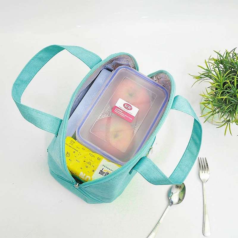Double Compartment Lunch Bag for Women & Kids Insulated Tote ,pink