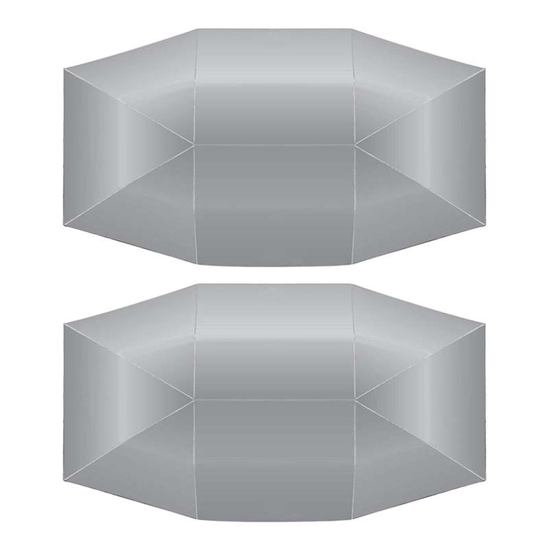 2x Car Sun Shade Umbrella Cover Tent Cloth 4.2 X 2.1m Silver