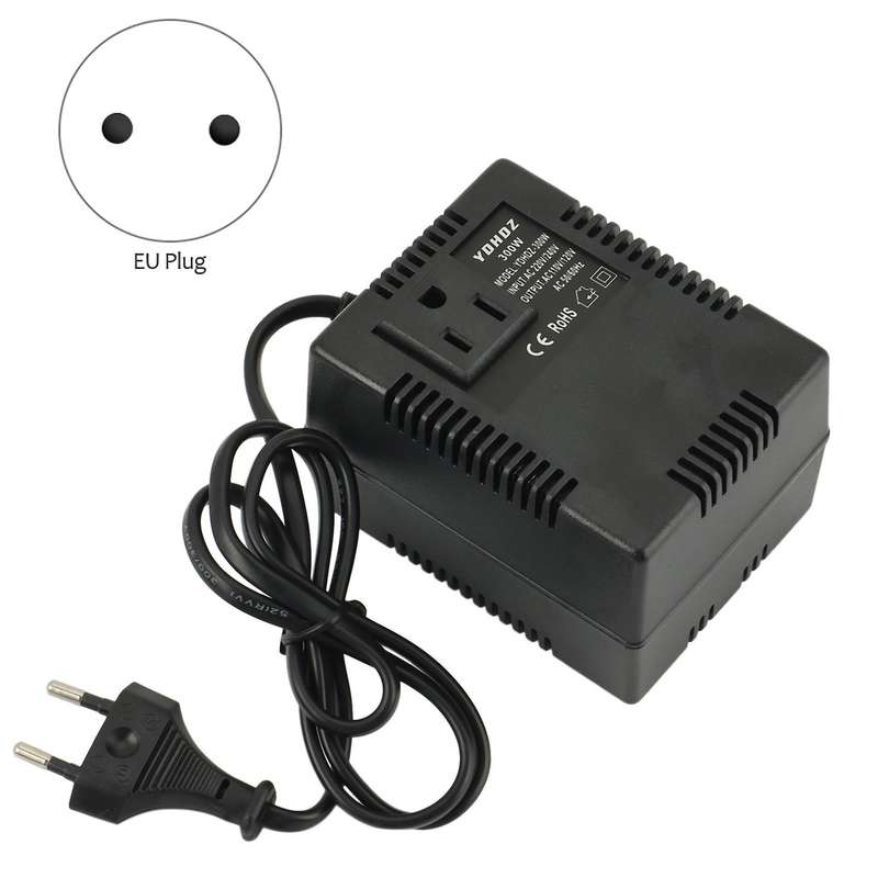 300w Voltage Converter 220v to 110v Transformer Adapter Eu Plug