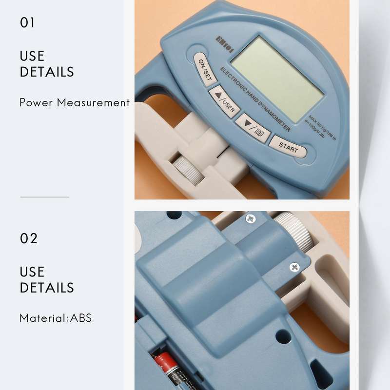 Digital Lcd Dynamometer Hand Grip Power Measurement90kg/198ib