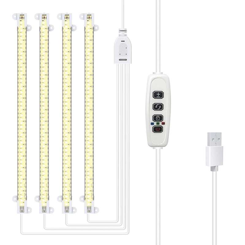 Grow Light Strips, for Indoor Plants with Auto On/off 3/9/12h Timer