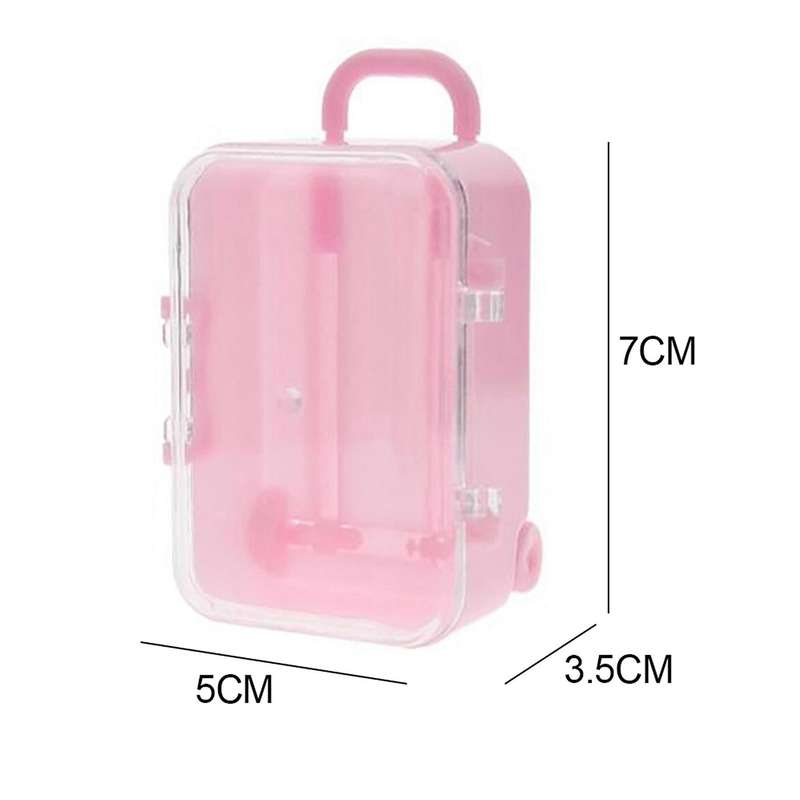 Pink Mini Roller Travel Suitcase Personality Wedding Candy Box
