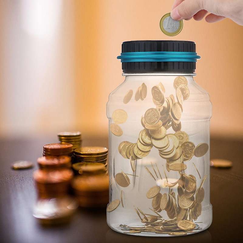 Electronic Digital Coin Counter Automatic Money Jar Saving Piggy Bank