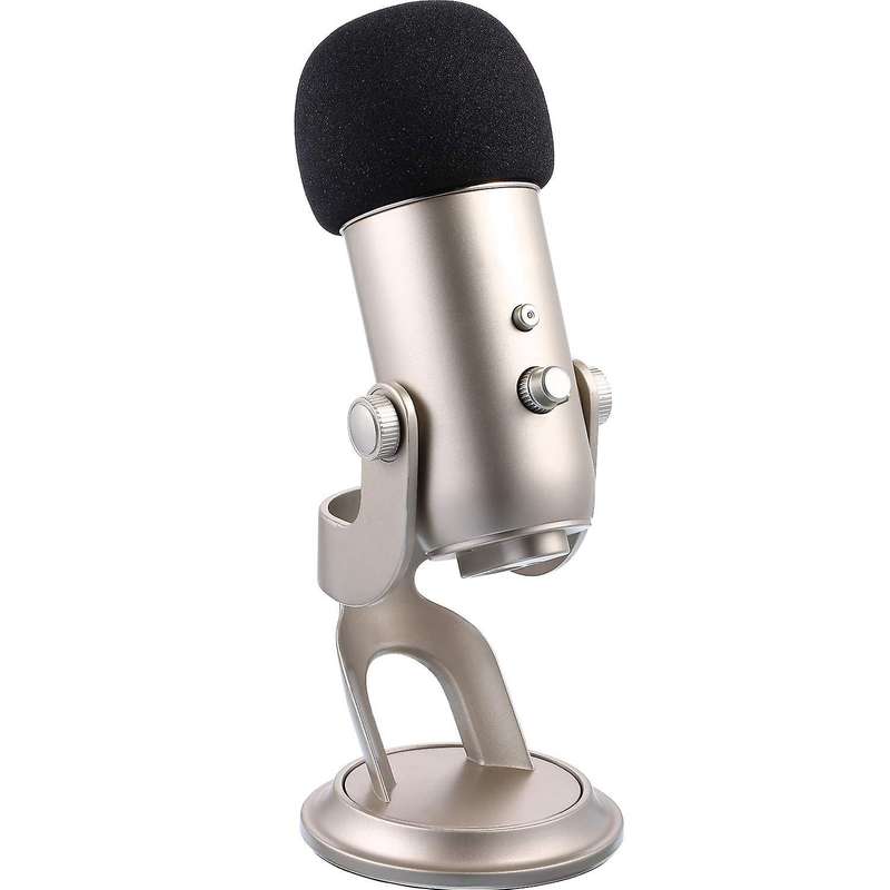 Mic Cover Sponge for Blue Yeti, Yeti Pro Condenser (black, 3 Pack)