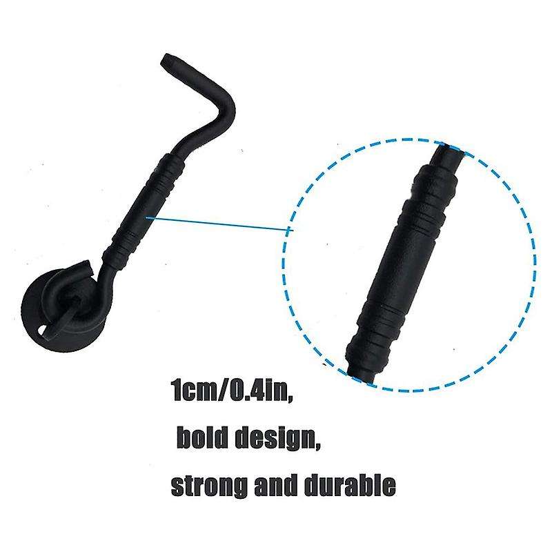 4 Inch Stainless Steel Door Hook & Eye Latch with Mounting Screws
