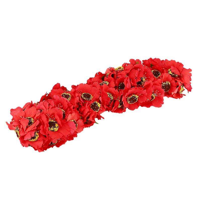 High Quality Silk Poppies Camellia 5cm 180pcs/lot(red)