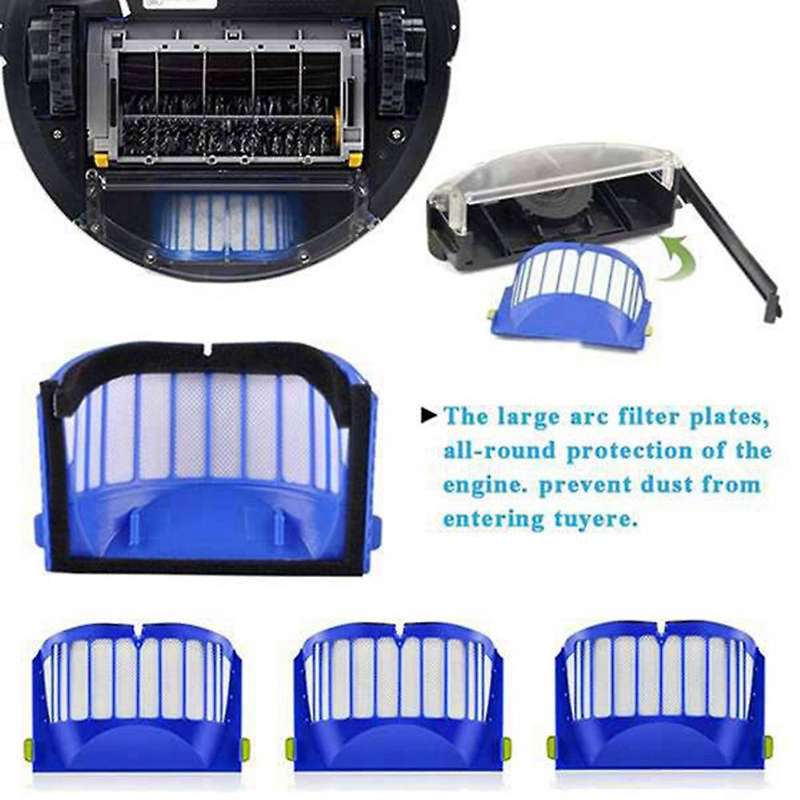 18-piece Filter Kit for Irobot Roomba 500 600 Series 536 550 614 620