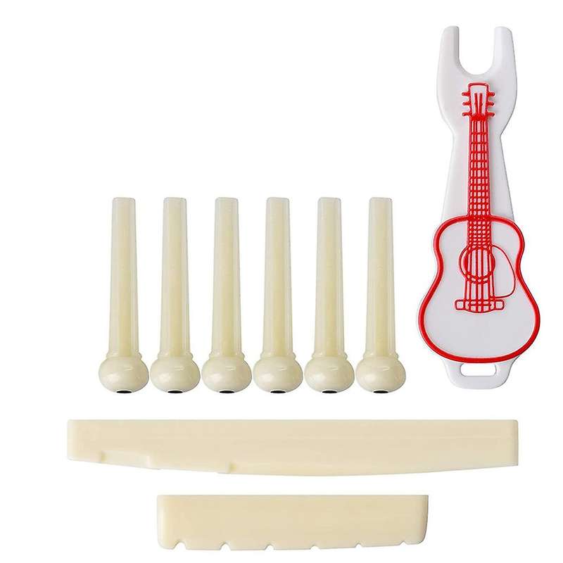 9 Pcs Acoustic Guitar Bridge Pins, Guitar Parts Restore The Pure Tone