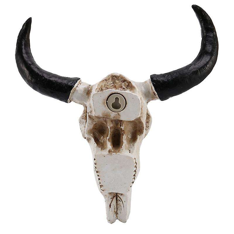 Resin Longhorn Cow Skull Head Wall Decor 3d Wildlife Sculpture