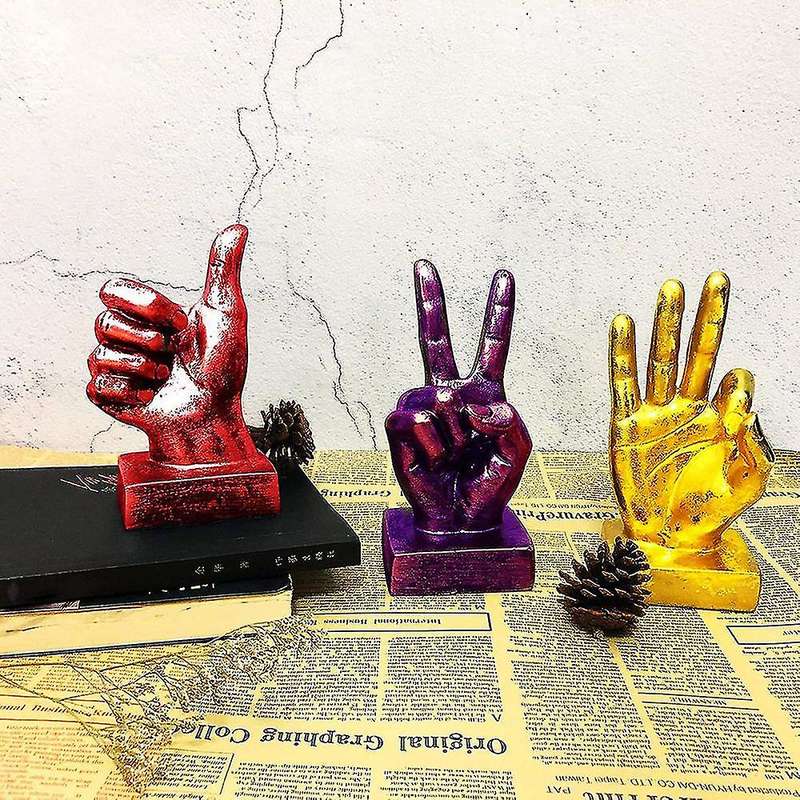 Large Victory Gesture Candle Mold, Resin Molds for Home Table Decor