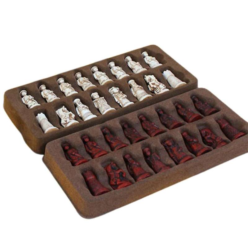 New Antique Chess Small Leather Chess Board Qing Bing Lifelike Chess
