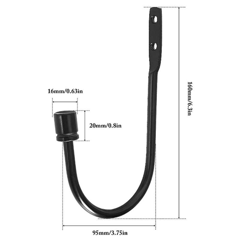 Wall Mounted Curtain Tieback Hooks, Metal Decorative Curtain Hook