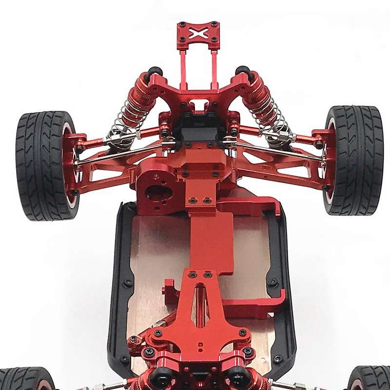Rc Car Motor Mount Holder with Motor Gear for Wltoys 144001,red
