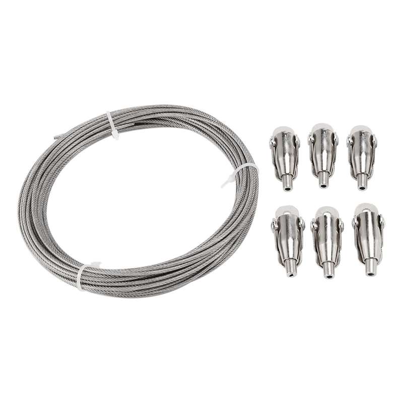 10m Stainless Steel Wire Rope Pvc Coated Steel Cable for Hanging