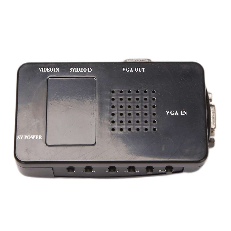Av to Vga Adapter Rca Vga Converter Pc Composite Converter Switch Box
