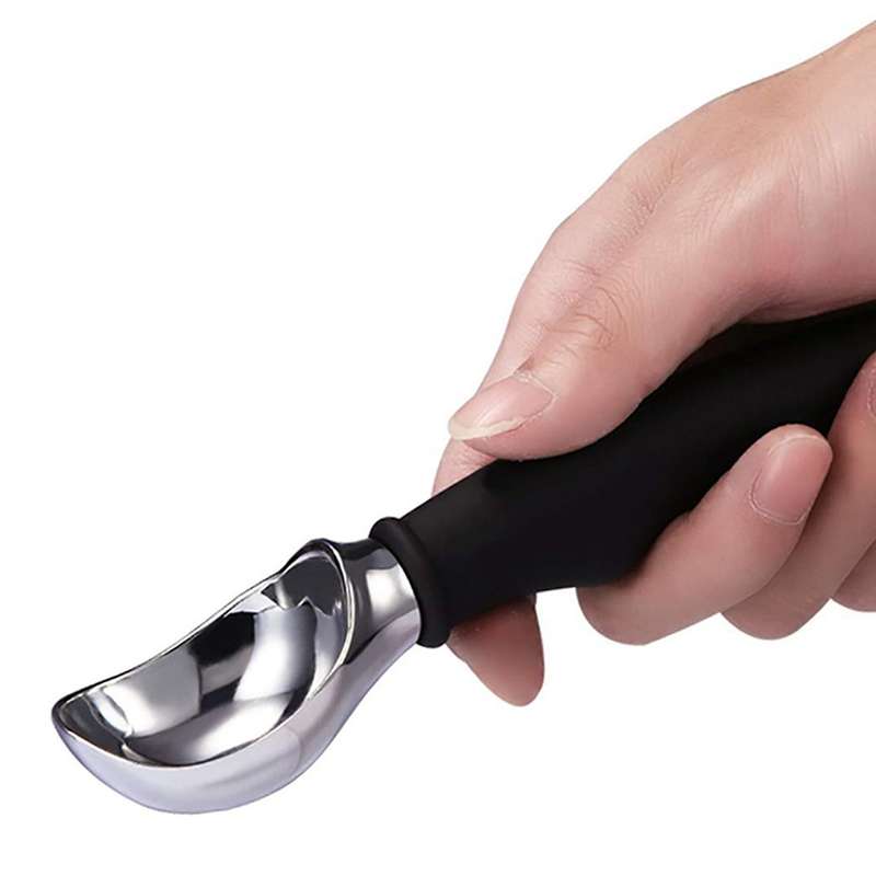 Premium Ice Cream Scoop, Dishwasher Safe Scooper Black