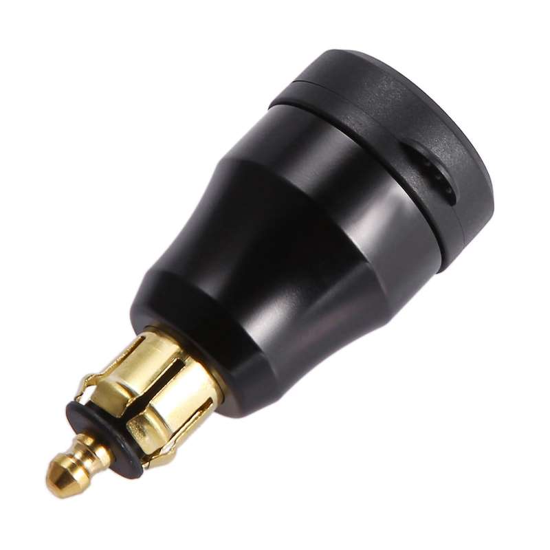 Motorcycle Charger with Usb Type-c Port 12v/24v Qc3.0 Adapter Black