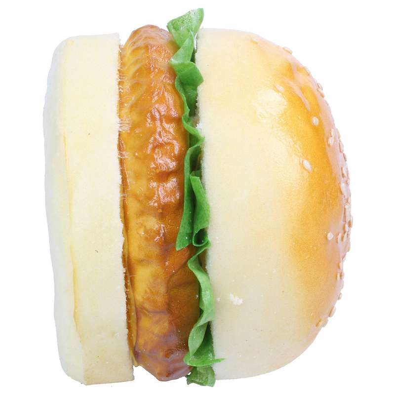 1pc Realistic Hamburger Lifelike Simulation Fake Bread Toy Decoration