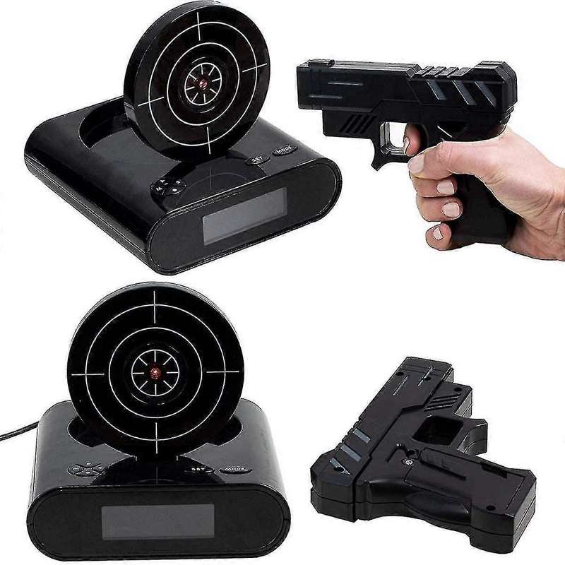 Lock N' Load Gun Alarm Clock Target Alarm Clock Creative Clock
