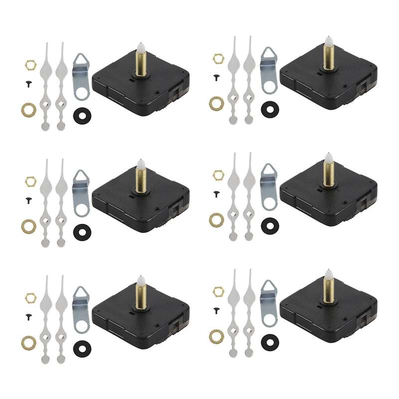 Long Spindle Clock Mechanism Movement 3/5 Inch Maximum Dial Thickness