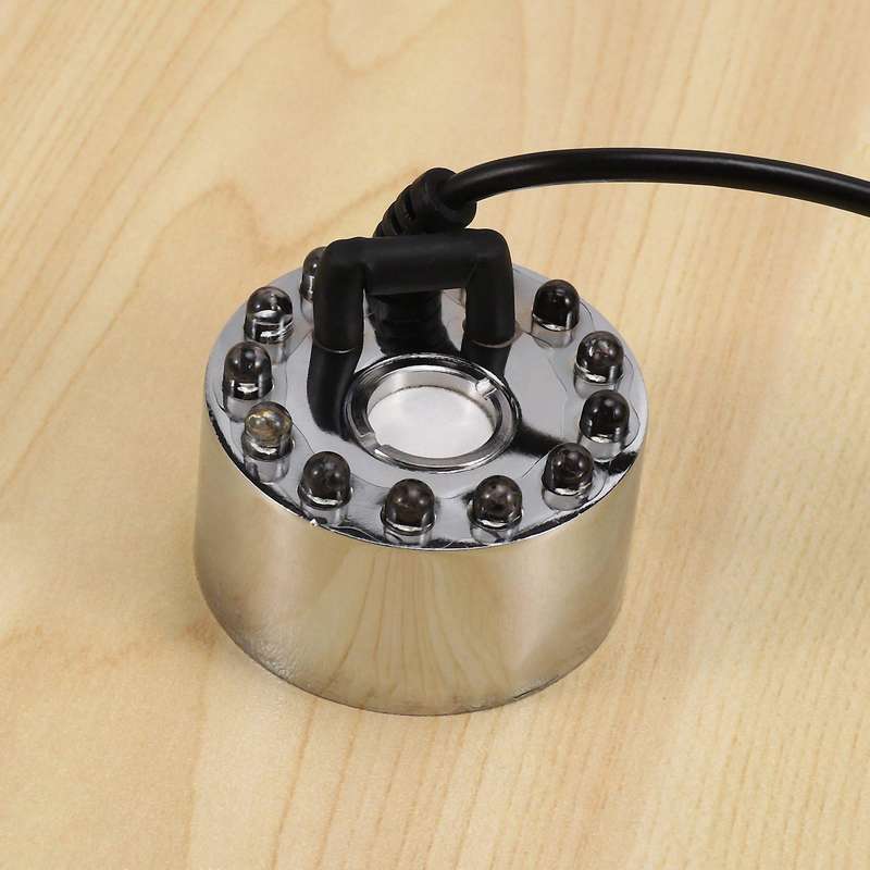 Ultrasonic Mist Maker Fogger Water Fountain Pond 12 Led