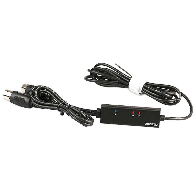 Doremidi Mtu-11 Midi to Usb C Type C Converter with Light for Android