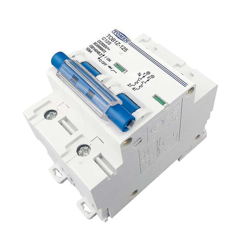 Tomzn 2p Dc Mcb 600v Circuit Breaker, 80a