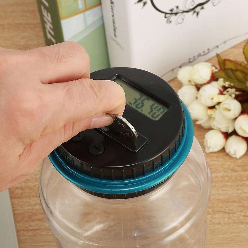Electronic Digital Coin Counter Automatic Money Jar Saving Piggy Bank