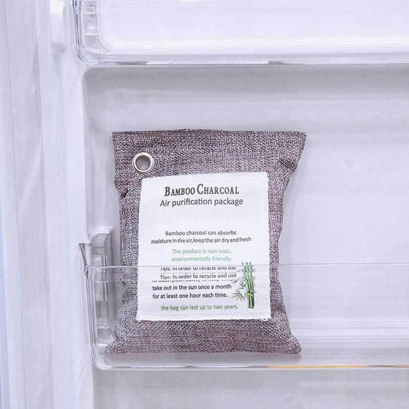 Activated Bamboo Charcoal Bag Odor Remover 200gx4, Air Purifying Bags