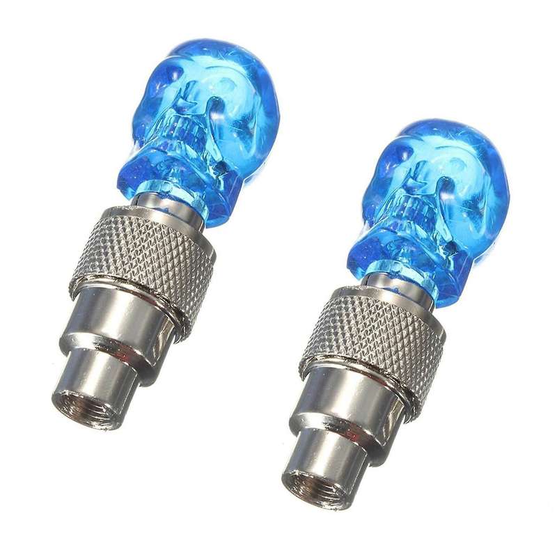 Led Licht Ventilkappe Speichenlicht Fahrrad Auto Felgen Reifen Blau