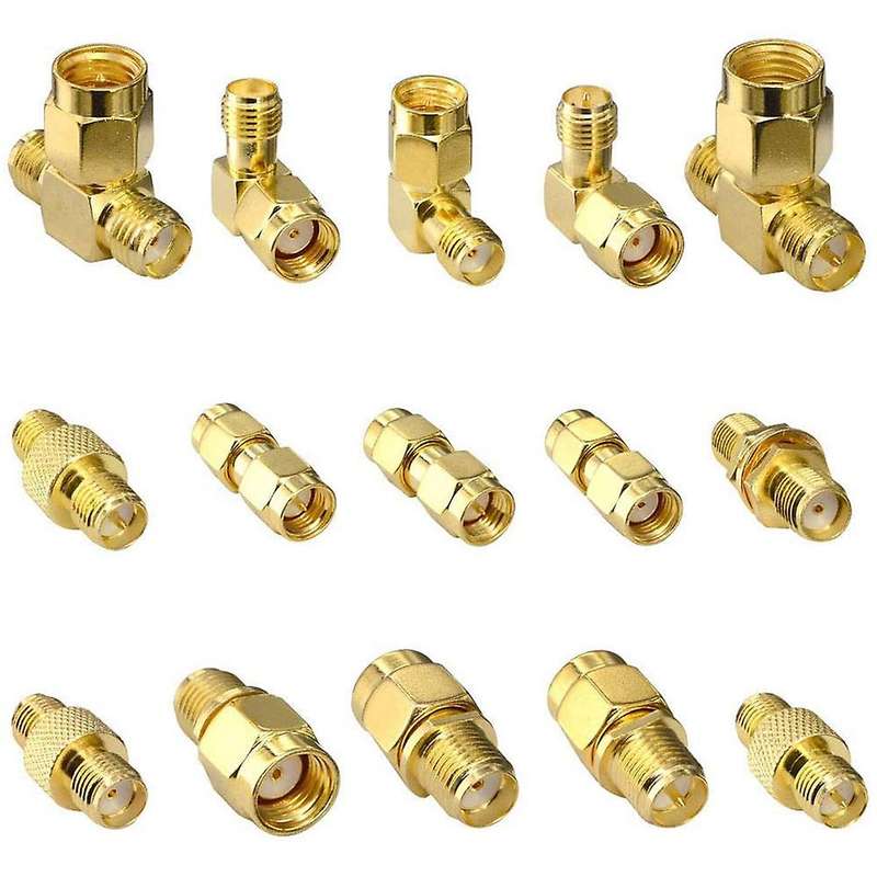 15 Type Rf Antenna Adapter Kit Sma Connector Sma Male Female