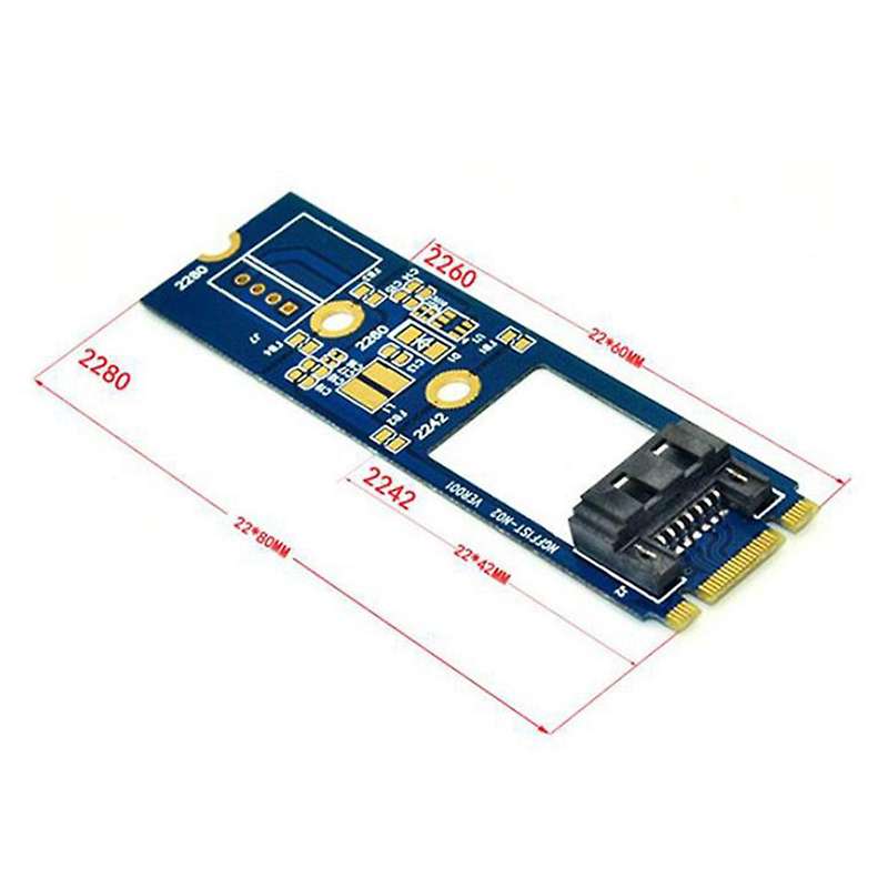 M2 Sata Adapter Convert Card B-m Key M.2 Ngff Support 2242 2260 2280