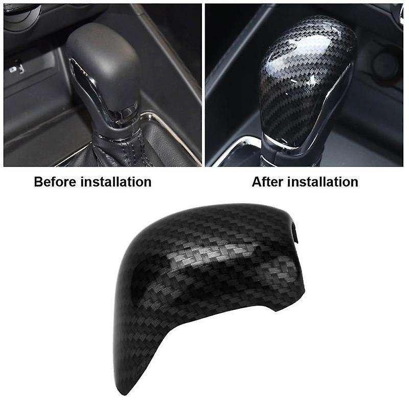 For Mg Zs 2017 - 2020 Ev Mg6 Carbon Fiber Gear Shift Knob Head Trim