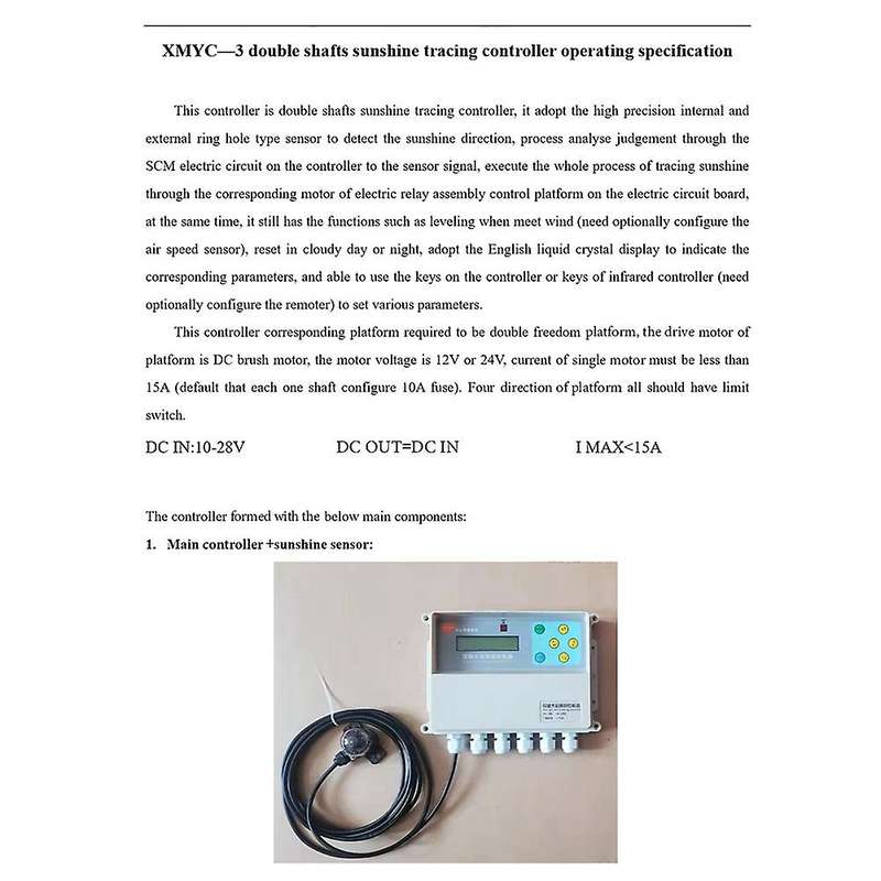 Solar Tracker Dual Axis Controller Solar Automatic Tracking System