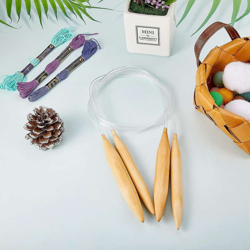 Bamboo Circular Knitting Needles Set for Chunky Yarn Us Size 19,35,50