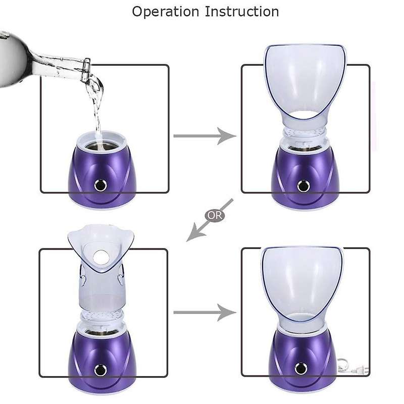 Facial Steamer Professional Facial Sauna Spa for Face Mask-eu Plug
