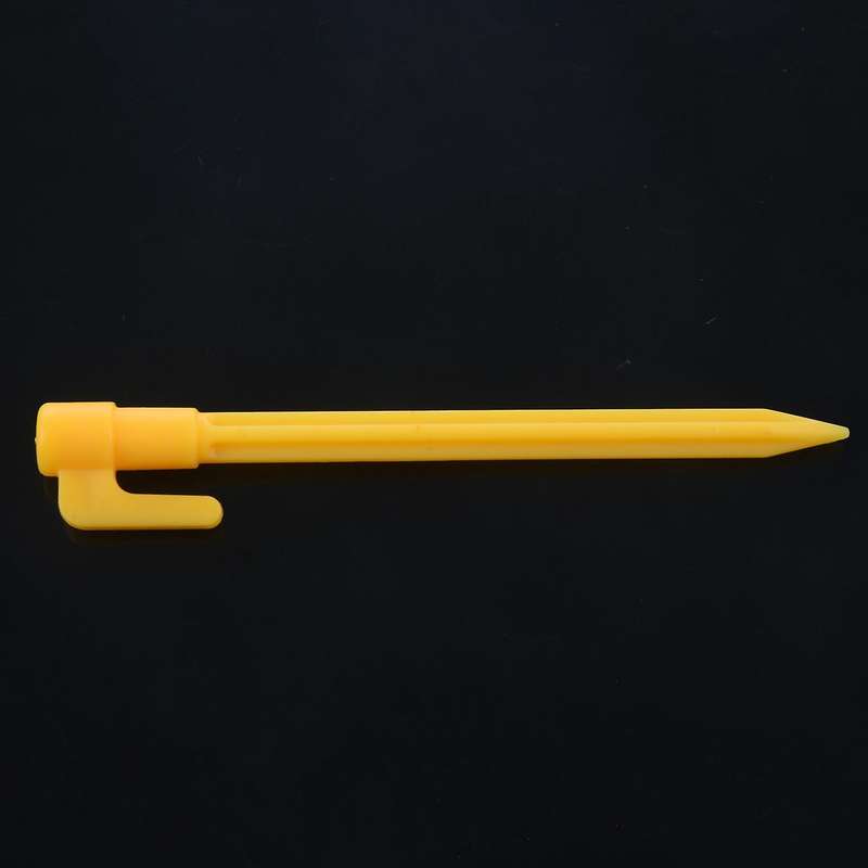 20pcs Camping Tools Plastic Tent Pegs Nails Sand Ground Yellow