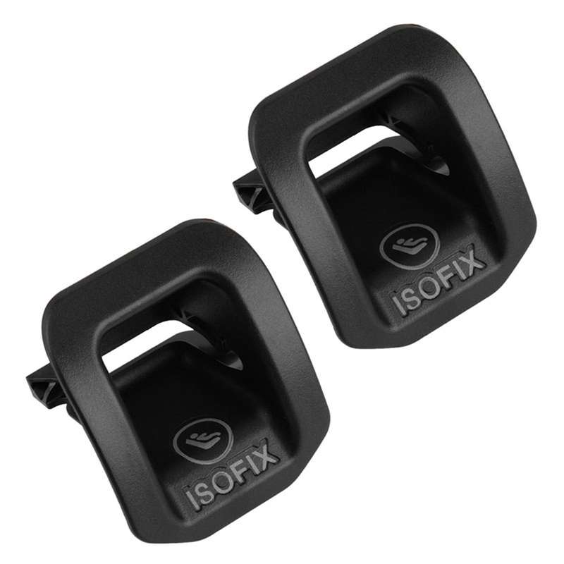 2x Car Seat Isofix Switch Cover Black for Mercedes Benz A Cla Class