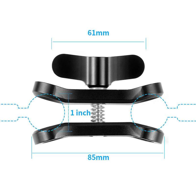 Cnc Butterfly Clip Diving Clamp Light Connector Ball Head Tripod