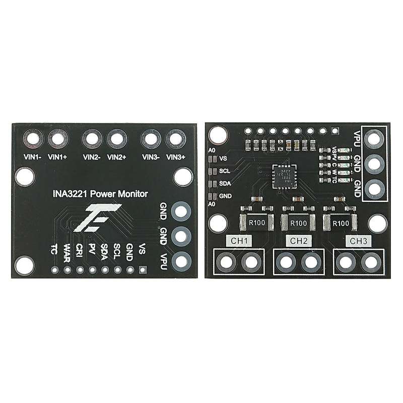 I2c Smbus Ina3221 Triple-channel Shunt Current Sensor Board Module