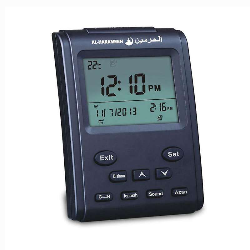 Digital Alarm Clock Mosque Islamic Muslim Prayer Times Azan Table