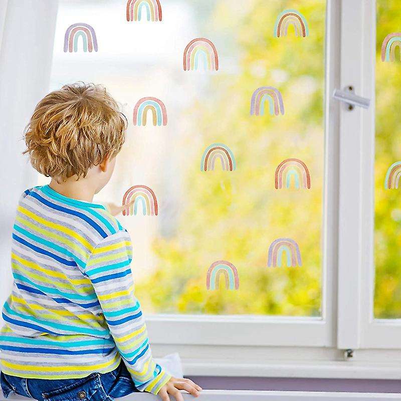 Rainbow Bedroom Decor for Rainbow Wall Decals Room Decor 72 Pieces
