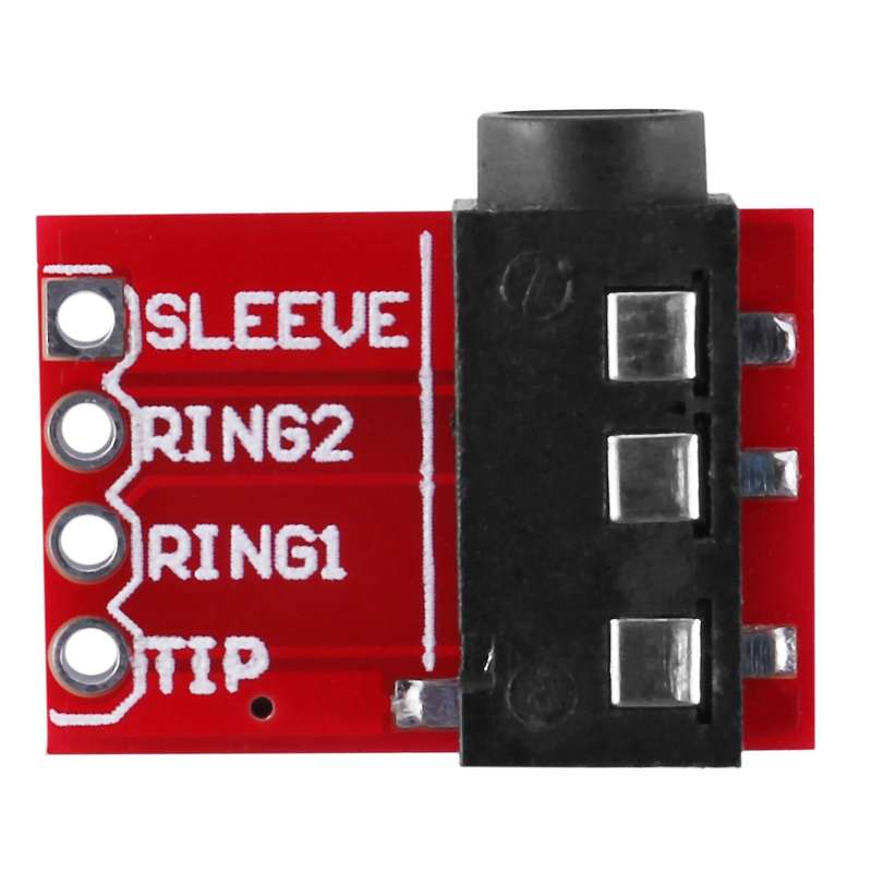 Trrs 3.5mm Jack Breakout Board Headphone Audio Mp3 Connector Module