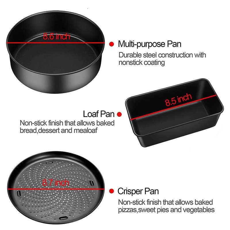 Air Fryer Accessories for 6. 5 Qt and 8 Qt Ninja Foodi,non-stick