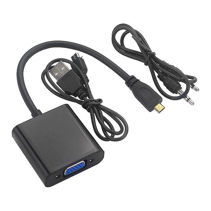 Micro-hdmi to Vga Adapter Cable with Usb Cable for Raspberry Pi 4