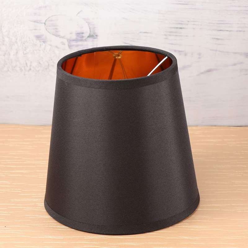 Black Lamp Shades with Gold Lining Clip On Light Shades Candle