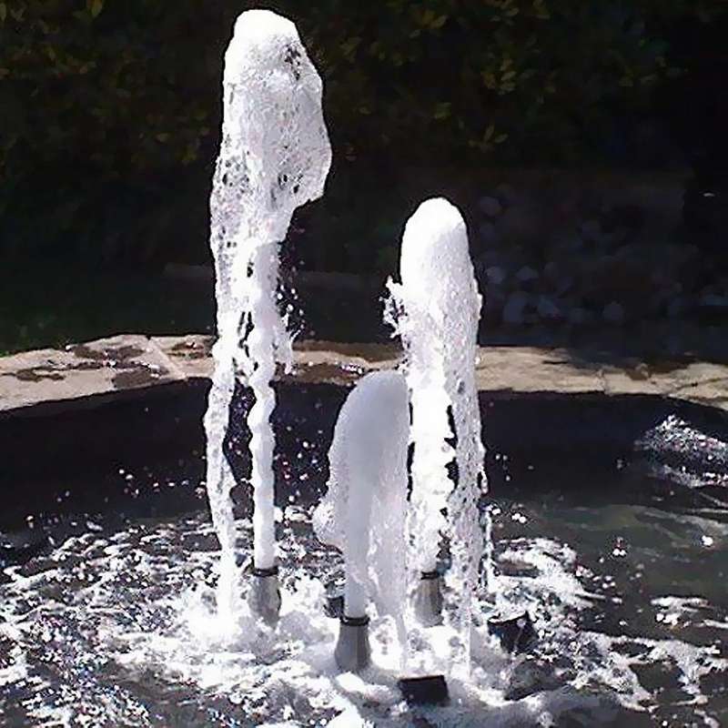 Stainless Steel Foamy Fountain Nozzle Water Sport Pond Spray Head