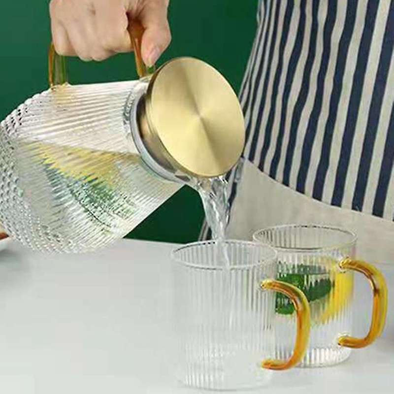 Pitcher,1600ml/54oz Water Pitcher,glass Pitcher with Lid